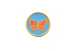 China Custom Club Logo Patches Embroidered Applique Merrowed Souvenir Hats Patch supplier