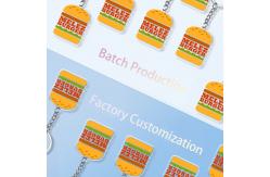 China Durable Transparent Acrylic Keychain with Silk Screen Printing for Business Promotion supplier