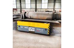 China Steel Pipe Material Handling Trolley , 5 Tons Automatic Mold Transfer Car supplier