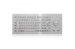 China 90 Keys Industrial Stainless Steel Keyboard With Sealed / ruggedized SS hula pointer supplier