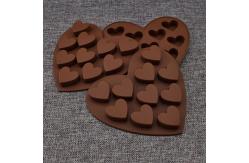China Multi Shaped 128g 10 Cavities Silicone Chocolate Molds supplier