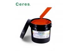 China Solvent Base Uv Flexo Ink Warm Red For Narrow Web Label Machine supplier