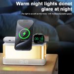 Colorful Lights Wireless Charger for iPhone iWatch and AirPods with Bluetooth Speaker for sale