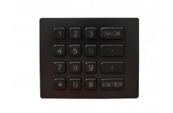 China Durable 16 Keys Metal Numeric Keypad Backlit Brushed Stainless Steel supplier