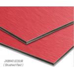 3mm Red Brushed ACM , aluminium composite panel for sale