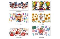 China Foil Hot Stamping AB transfer film UV DTF Cup Wrap Transfers supplier