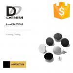 Round Shape High Shine 22L 24L Silver Shank Buttons