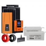 OEM ODM 3Kw  Solar System Kit With Battery Storage And Monocrystalline Silicon Panels for sale