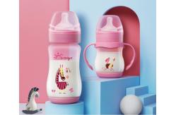 China FDA PP Wide Neck Nursing Bottle with double handle BPA Free supplier