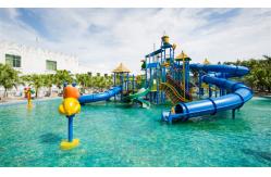 China Customized Playground Water Slide Medium Theme Park Aqua Tower supplier