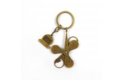 China Custom Antique Copper Spinning Keychain Unique Keepsake for Enthusiasts supplier