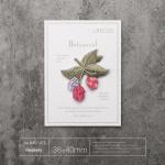 Juicy Raspberry Iron-On Patches – 3D Berry Texture, Kid-Friendly & Kitchen Chic Decor for sale