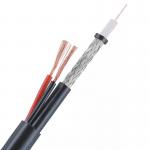 HD70+2×0.75 75ohm Siamese Messenger Cable With Power Cable CCTV HD70 Coaxial Cable for sale