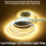 Self-Adhesive 24V LED Light Strip for Living Room without Main Light Cuttable Every 3 LEDs for sale