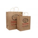 Custom Eco-Friendly Brown Kraft Paper Shopping Bags With Logo Printing Supplier for sale