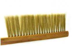 China Bee Brush With Wooden Handle Double Row Bristle for Beekeeping supplier
