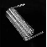 Clear Transparent Spiral Quartz Glass Tube With Polished Surface