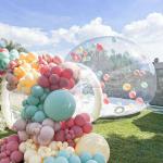 Fun House Clear Inflatable Crystal Igloo Dome Bubble Tent Transparent Kids Inflatable Bubble Balloons House for Party for sale