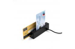 China 1/2/3 tracks Smart Card Reader Writer 100mW Usb Magnetic Card Reader supplier