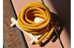 China Garments 5mm Round Polyester Drawstring Cord Metal And Fabric Ends supplier