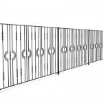 Privacy Wrought Iron Fence For Boundary Wall Railing Railings for sale