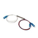 LSZH/PVC SC/UPC Steel Tube Type PLC Splitter 1x2 For FTTH FTTB FTTX Network for sale