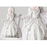 Adult  Corpse Countess 1084 Princess Halloween Costumes Scary White With Petticoat for sale