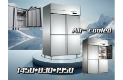 China Air Cooling 4 Door Display Freezer Single Compressor Easy Maintenance supplier