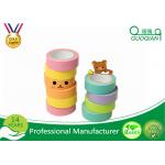 Coloured Printed Parcel Tape , Transparent Bopp Tape For Paper Sealing