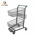 Hot Sale Supermarket Basket Trolley For Grocery 100KG Loading for sale