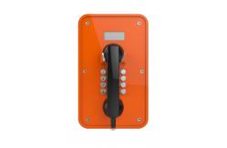 China Vandal Resistant Industrial Analog Telephone / Analog Wall Phone With Metal Keypad supplier