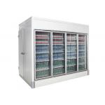7500L R404 Commercial Display Freezer Multi Glass Door Walk In Cold Storage Display Chiller for sale