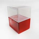 Magnetic Thickened Transparent Shoe Box , Side Open Door Stackable Shoe Bin