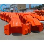 Marine Pontons Pipe Floats Buoys Orange Dredging Pipeline Supporting 4-6 Inch for sale