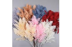 China Artificial Big Cypress Leaf Branch 92cm Length Plastic Fabric Wedding Background supplier