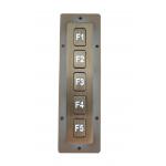 IP67 0.45 Mm Metal Keypad , Embedded Stainless Steel Waterproof Keyboard For Industrial for sale
