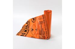 China Custom Printing Plastic Biohazard Infectious Waste Bag In Roll supplier