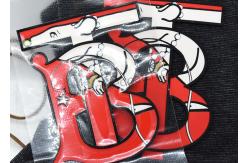 China Personalised Iron On Stickers Heat Transfer Clothing Labels supplier