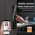 3D Face Recognition Tuya APP Intercom Camera Biometric Fingerprint Smart Locks For Home for sale