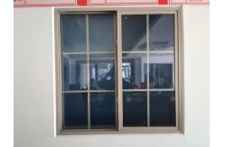 China Flush PVC Anthracite Double Glazed Windows With Grill 2.28 Inch supplier