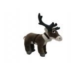 Unisex 20CM Christmas Reindeer ECO Friendly Stuffed Animals Harness Printing Lapland for sale