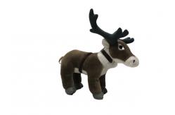 China Unisex 20CM Christmas Reindeer ECO Friendly Stuffed Animals Harness Printing Lapland supplier