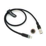PD USB C Type-C To Hirose 4 Pin Male Power Cable For Zoom F4 F8 F8N Audio Recorder /Sound Devices 688 644 633 60CM for sale