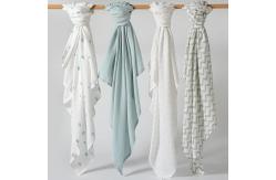 China 4-Pack Muslin Swaddle Blankets, Receiving Baby Blanket for Newborns supplier