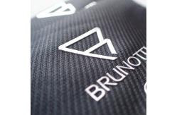 China Raised Logo Canvas 3cm Screen Printing Clothing Labels supplier