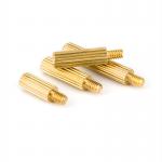 Male Brass Spacer Studs With Metric Thread Internal External Knurled Standoff Customized for sale