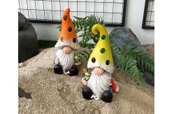 China Colorful Polyresin Garden Ornaments Rustproof Polyresin Gnome supplier