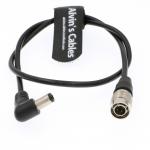 4 Pin Hirose Male to Right Angle DC Jack Power Cable for Sound Devices 633/644/688 Zoom F8 Blackmagic Cinema Camera 4K for sale