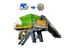 China Plastic Waste Shredder Machine Double Shaft Shredder For Fabric And Clothes supplier