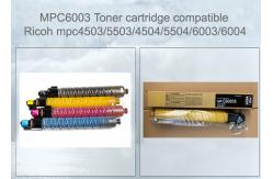 China Mp C6003 Cymk Printer Toner Cartridge Compatible For Mpc4503 With Chip supplier